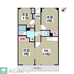 グランパレス小熊 3SDKの間取図画像