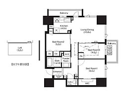 COMFORIA大宮 3LDKの間取図画像