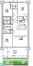 ルピアコート大宮フィオーレ 3LDKの間取図画像