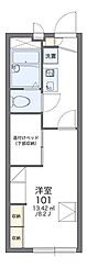 レオパレスエクセルM&M 1Kの間取図画像