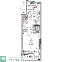 クレヴィスタ方南町II 3階1Kの間取り