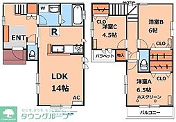 南田中2丁目戸建賃貸住宅 2階3LDKの間取り