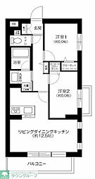 エルミ上落合 2LDKの間取図画像