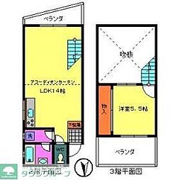 リヴィエールおぎくぼ 1LDKの間取図画像