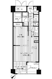 COSMOSREIDShinjukuYochomachi 1LDKの間取図画像