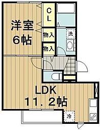 メゾン芙蓉 1LDKの間取図画像