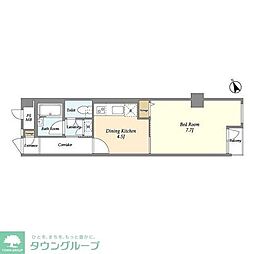 コーヨービル 1Kの間取図画像