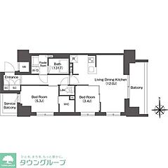 物件の間取り