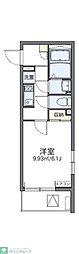 LEONEXTアップルコート 1Kの間取図画像