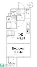 ベルシード方南町 1DKの間取図画像