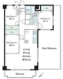 間取図画像 3LDK