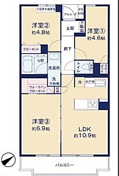 間取図画像 3LDK