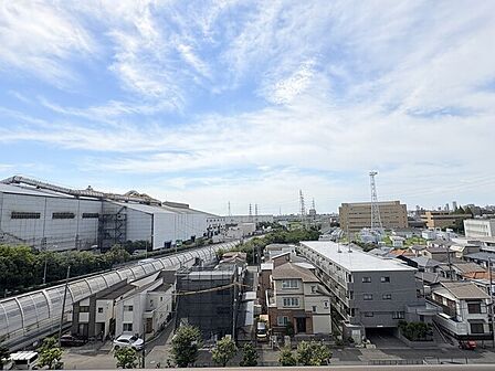 7階からの眺望良好です　天気の良い日は東京スカイツリーも望めます　