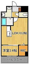 エンラージ・タワー 1LDKの間取図画像