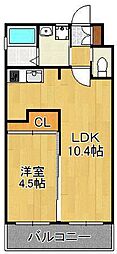 プラチナスタイル 1LDKの間取図画像