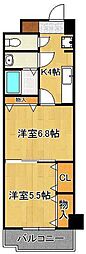 木下鉱産ビル2 2Kの間取図画像