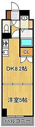 リッツ霧ケ丘 1DKの間取図画像