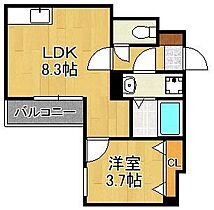 platino片野  ｜ 福岡県北九州市小倉北区片野新町1丁目（賃貸アパート1LDK・1階・30.53㎡） その2