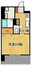 グラーツィア畠中  ｜ 福岡県北九州市小倉北区三萩野1丁目（賃貸マンション1K・7階・30.45㎡） その2