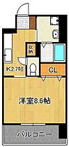 グラーツィア畠中  ｜ 福岡県北九州市小倉北区三萩野1丁目（賃貸マンション1K・6階・30.45㎡） その2