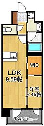 プレジデンス ざ 三萩野 1LDKの間取図画像