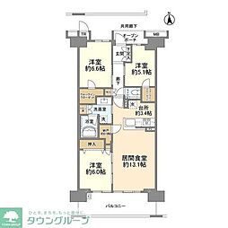 間取図画像 3LDK