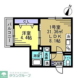間取図画像 1LDK