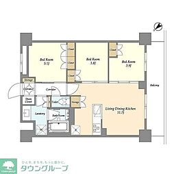 間取図画像 3LDK