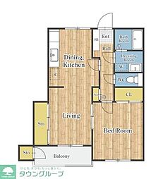 間取図画像 1LDK
