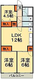 サンシティ西船 3LDKの間取図画像