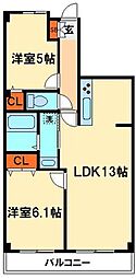 間取図画像 2LDK