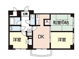 ハイムセロー 3DKの間取図画像