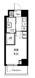 船橋市西船6丁目マンション 1Kの間取図画像
