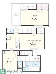 mi patio A棟 2LDKの間取図画像