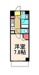 KDXレジデンス豊洲 1Kの間取図画像