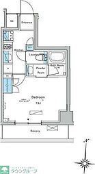 ウィルテラス森下四丁目 1Kの間取図画像