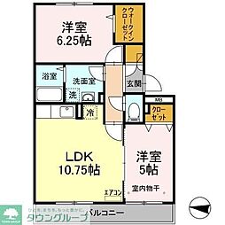 フォレストパーク 2LDKの間取図画像