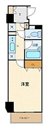 スカイコート新小岩 1Kの間取図画像