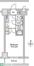 リテラス本所吾妻橋 1Kの間取図画像