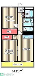 横山ビル 2LDKの間取図画像