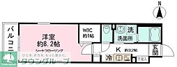 LEOFIOREGALO印内 1Kの間取図画像