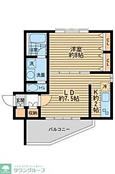S-FORT西船橋 1LDKの間取図画像