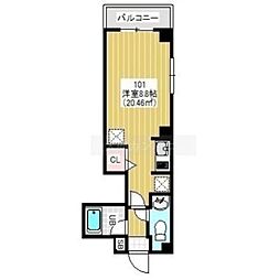 NYSquareフナバシ 1Kの間取図画像