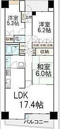 パークハウスプレシア 3LDKの間取図画像