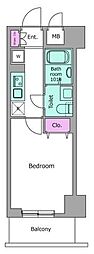 Nステージ西船橋3 1Kの間取図画像