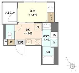 SKT 1DKの間取図画像