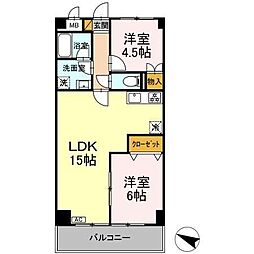 YS習志野台 3DKの間取図画像