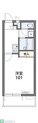 レオパレスコンフォートフレア3 1Kの間取図画像