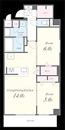 CASADEALIVIO 2LDKの間取図画像