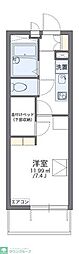 レオパレスリオ2 1Kの間取図画像